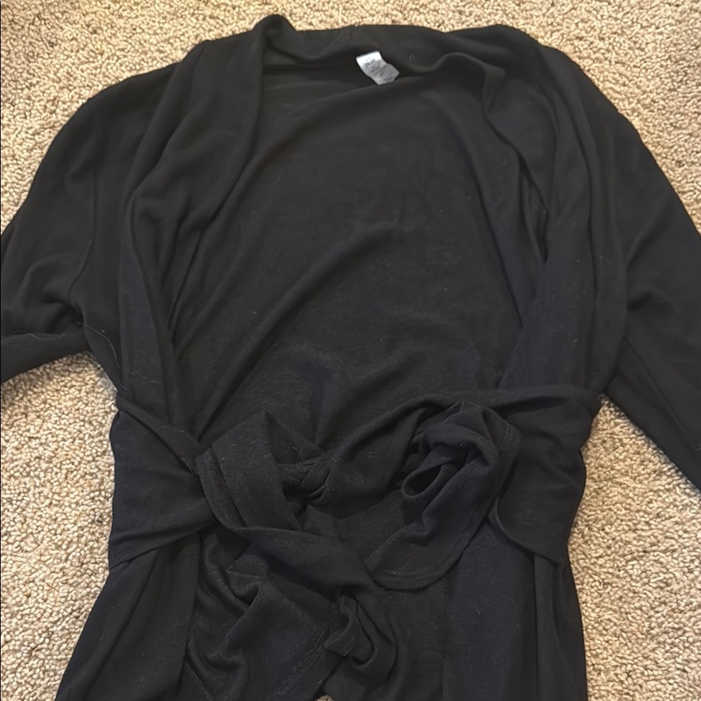 black Wrap Cardigan